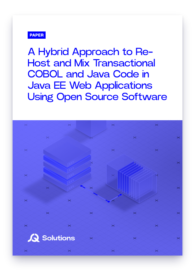 A Hybrid Approach to Re-Host and Mix Transactional COBOL and Java Code in Java EE Web Applications Using Open Source Software